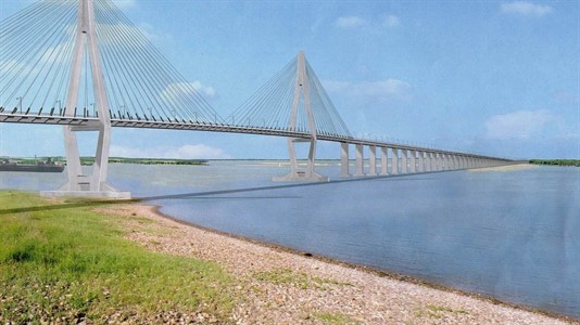Imagenes de lo que será el segundo puente. 