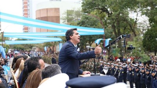 El Intendente participó del tradicional saludo protocolar de autoridades en Casa de Gobierno.