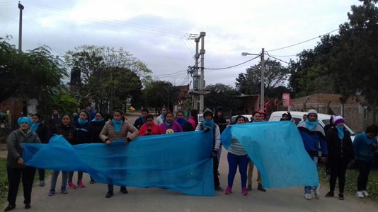 La manifestación "pro vida" que se armó en el barrio de pescadores.