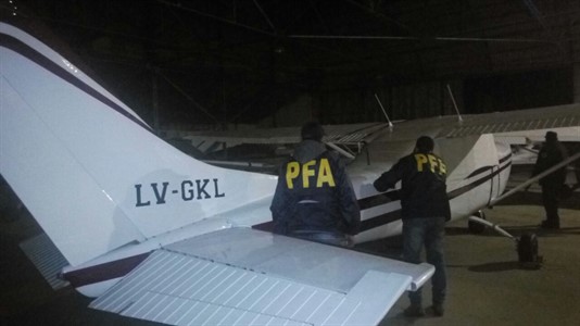 Esta es la aeronave secuestrada en la provincia. (Foto: Ministerio de Seguridad de la Nación)