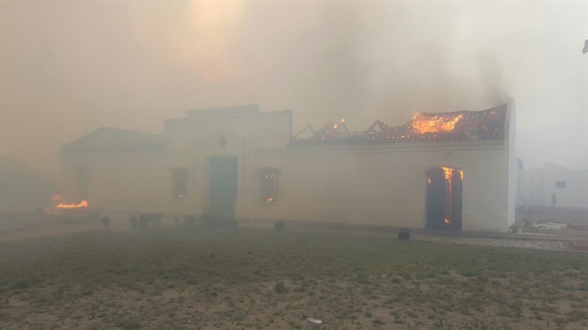 San Luis sufrió un intenso incendio forestal. 