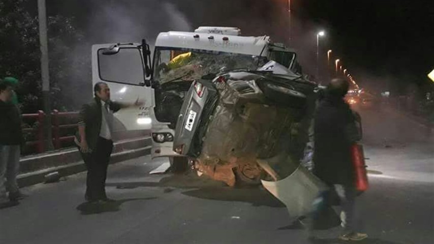 Una de las primeras imágenes del accidente.