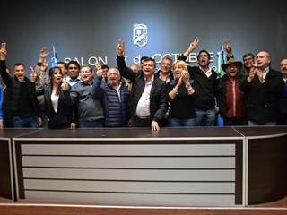Festejo del Frente Chaco Merece Más en la sede del PJ. 