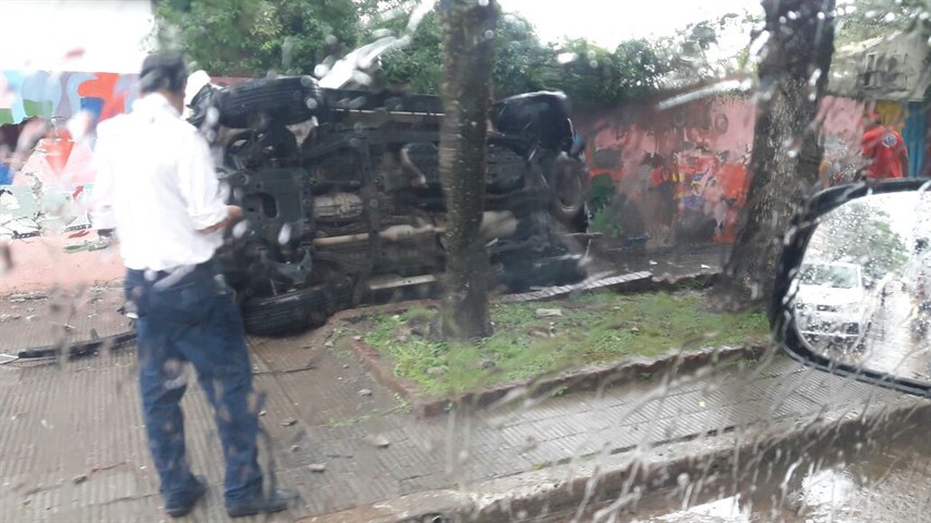 Una de las primeras imágenes tomadas en el lugar del accidente.