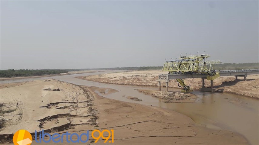 En Sameep también mostraron imágenes de las tomas en el río Paraguay y Bermejo.