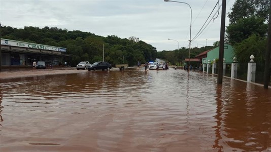 Arnhold: "El tránsito es normal sobre la Ruta Nacional 12". (Foto: Misiones Online)