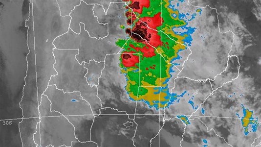 Actualmente rige alerta meteorológico para el noreste del Chaco por lluvias y tormentas intensas.