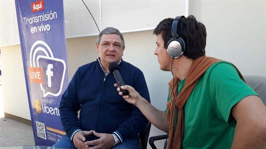 El presidente del Ipduv junto a Radio Libertad.