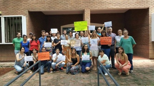 Protestas del Conicet por la falta de presupuesto para estudios científicos.