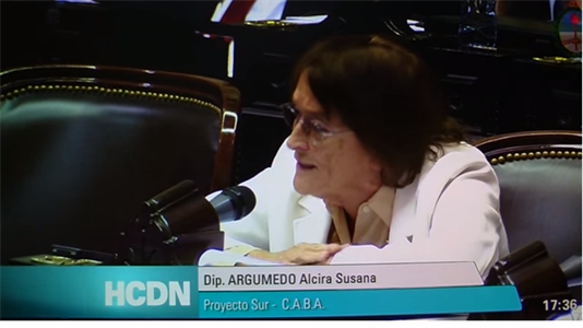 Argumedo votó en contra del proyecto que busca promulgar la Ley de Pago Soberano y Ley Cerrojo.