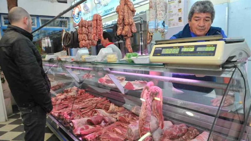 La carne fue el producto que más subió en el último mes. 