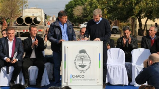 Durante una vista del ministro del Interior de la Nación Rogelio Frigerio al Chaco se había rubricado un acuerdo para asegurar la continuidad de la megaobra.
